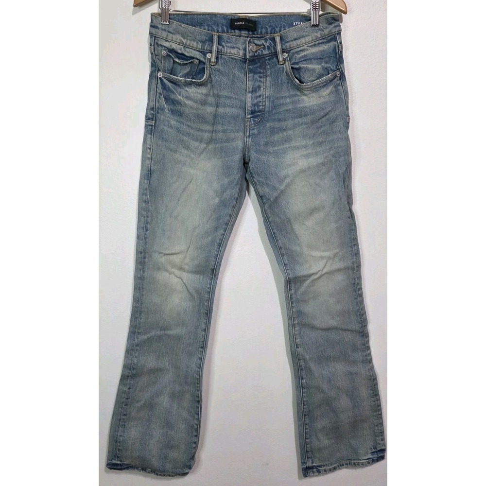 Purple Brand VINTAGE Style BOOT Indigo JEANS 32x33 Med Wash Denim Pants EUC